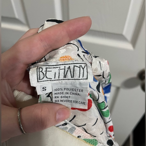 High-neck vintage BETHANY blouse small - Picture 5 of 5